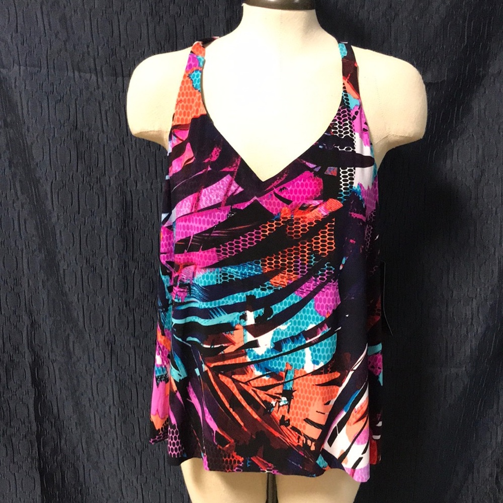 Women’s plus size loose fit tankini top- Kona Sol